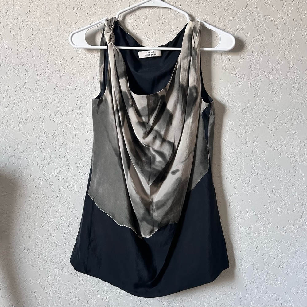 Robert Rodriguez Silk Sleeveless Blouse